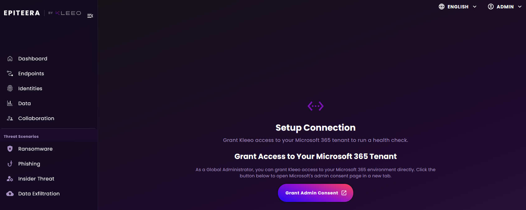 Setup Connection Modal Admin